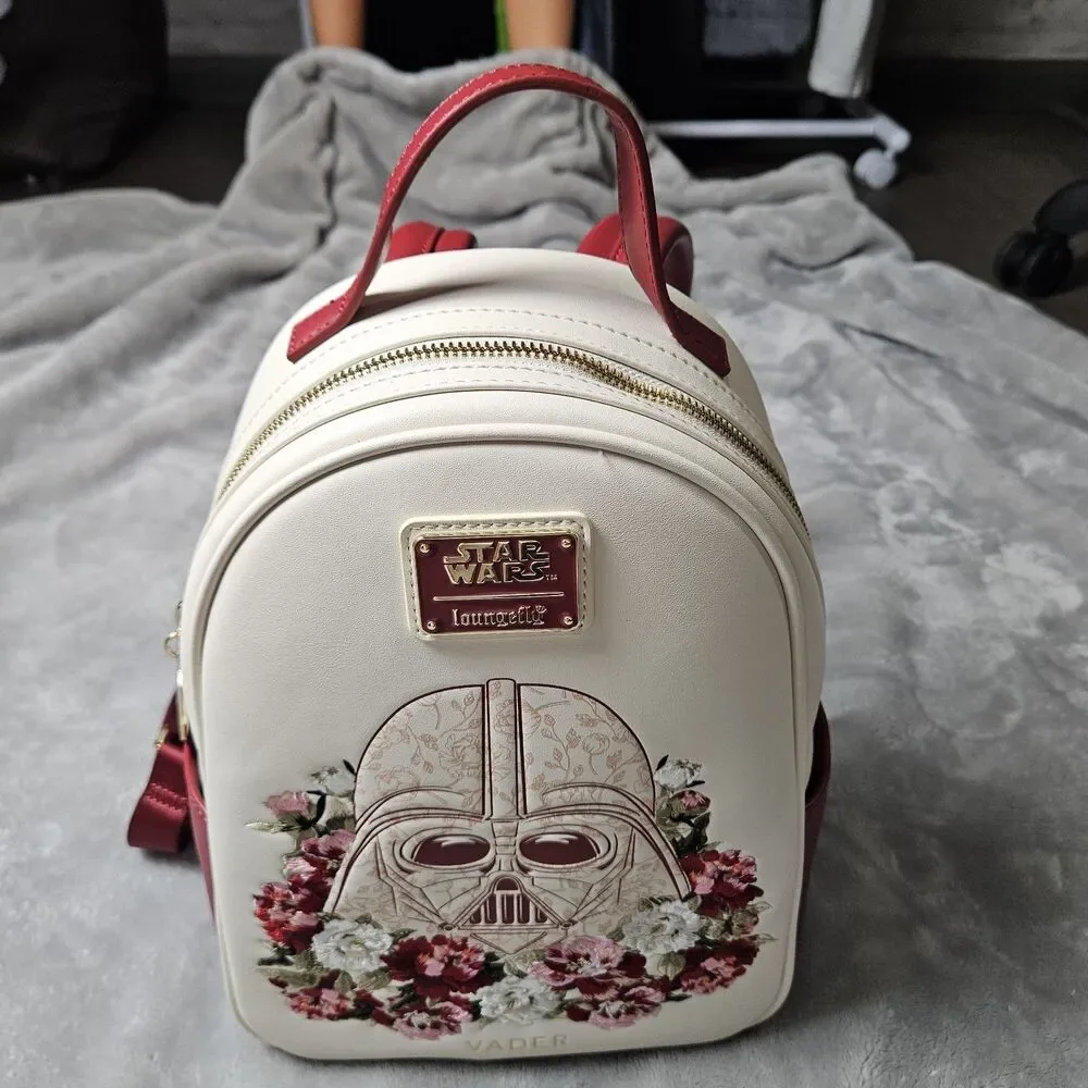 Loungefly Disney Star Wars Darth Vader Embroidered Floral Mini Backpack